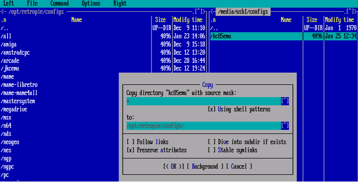 FileManager configs