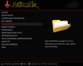 Retropie FileManager